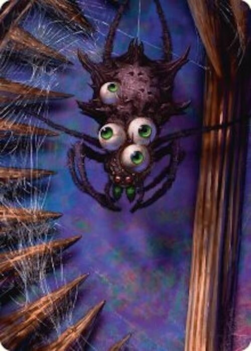 Spider Art Card (54) (Art Series: Duskmourn: House of Horror)