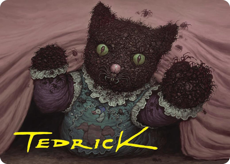 Twitching Doll Art Card (Gold-Stamped Signature) (48) (Art Series: Duskmourn: House of Horror)