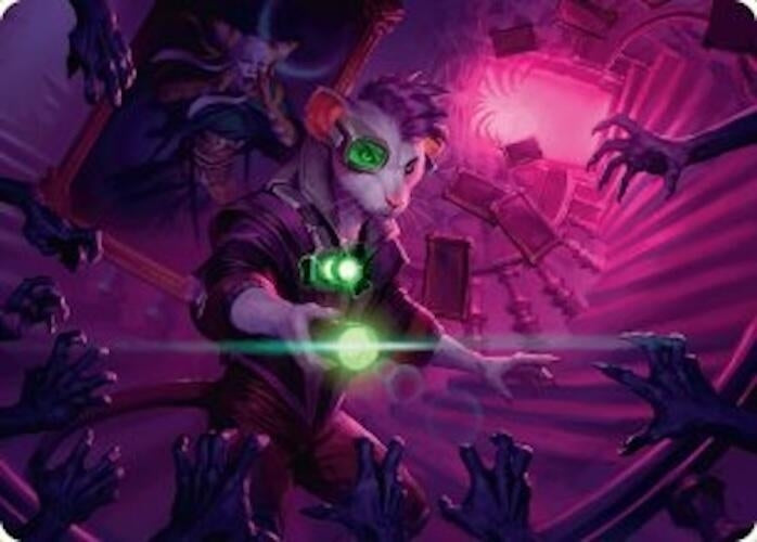 Nashi, Searcher in the Dark Art Card (21/54) (21) (Art Series: Duskmourn: House of Horror)