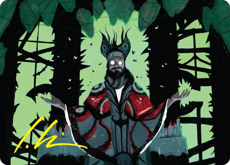 Victor, Valgavoth's Seneschal Art Card (23/54) (Gold-Stamped Signature) (23) (Art Series: Duskmourn: House of Horror)