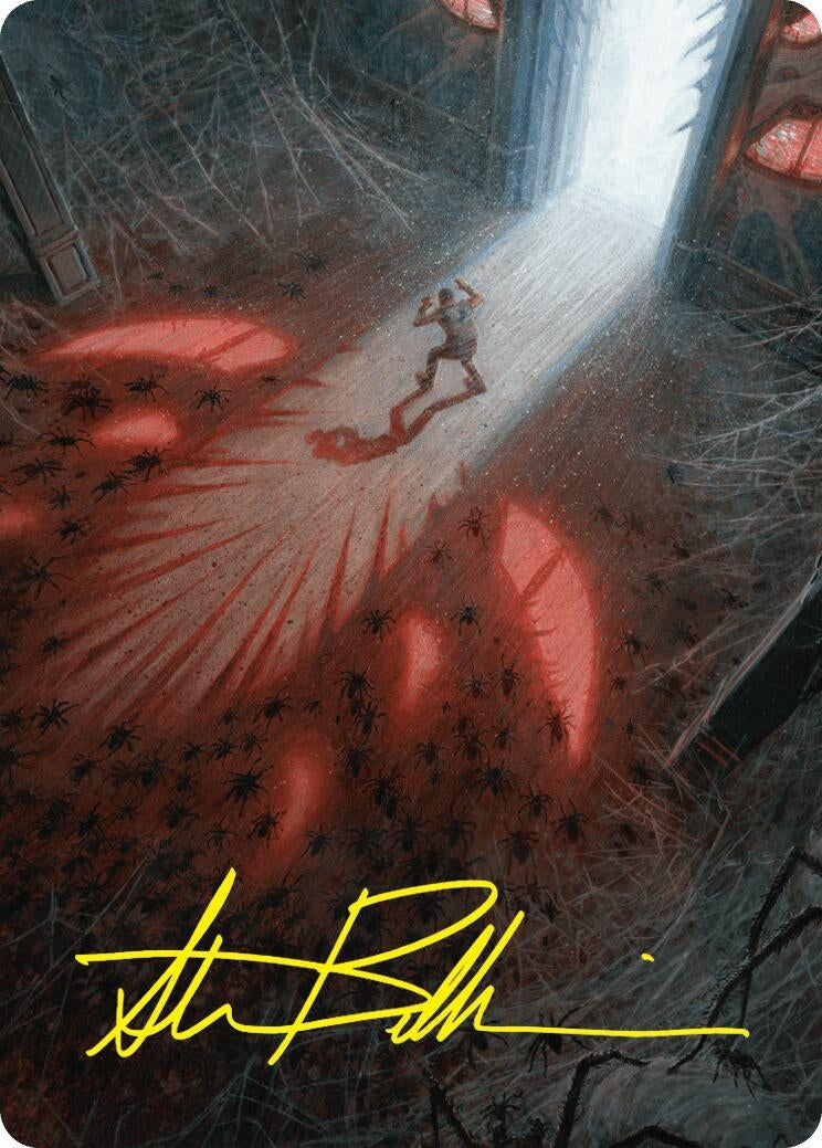 Fear My Authority Art Card (Gold-Stamped Signature) (49) (Art Series: Duskmourn: House of Horror)