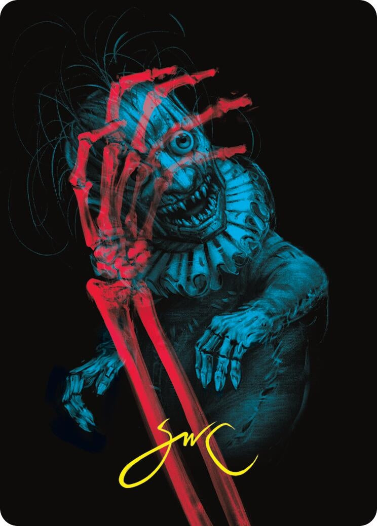 Marvin, Murderous Mimic Art Card (Gold-Stamped Signature) (45) (Art Series: Duskmourn: House of Horror)