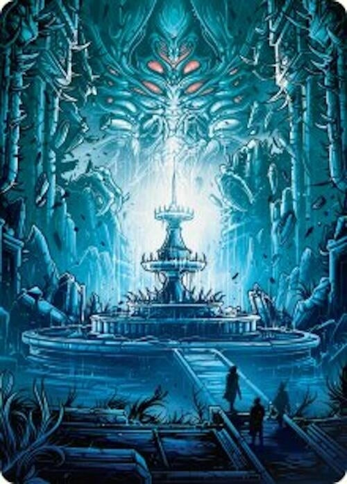 Island Art Card (28) (Art Series: Duskmourn: House of Horror)