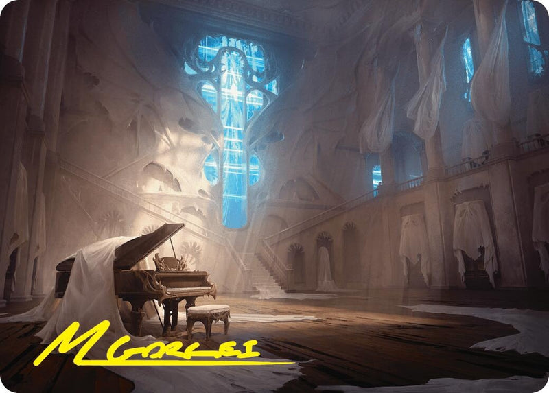 Plains Art Card (Gold-Stamped Signature) (29) (Art Series: Duskmourn: House of Horror)