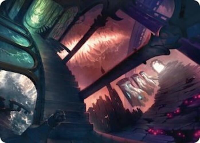 Terramorphic Expanse Art Card (27) (Art Series: Duskmourn: House of Horror)