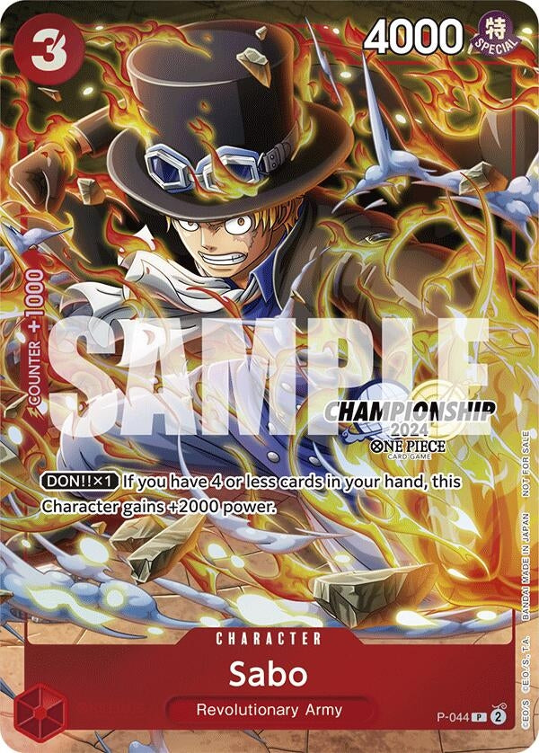 Sabo (CS 2024 Event Pack Finalist) (P-044) (One Piece Promotion Cards)