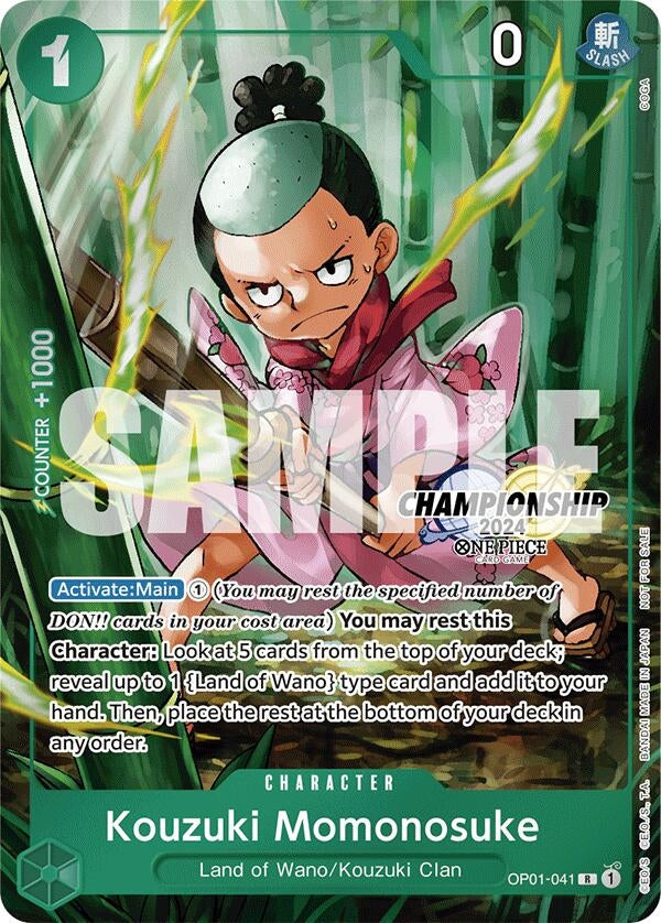 Image for Kouzuki Momonosuke (CS 2024 Celebration Pack) (OP01-041) (One Piece Promotion Cards) - One Piece Card Game