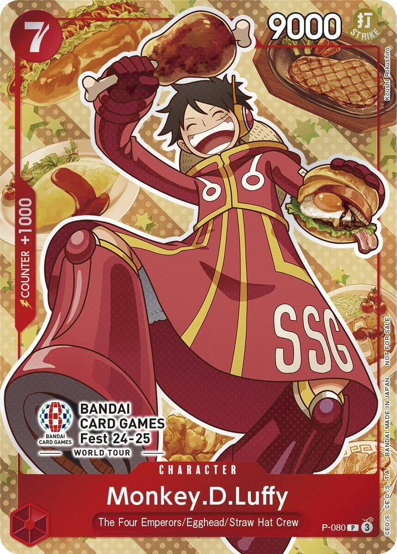 Image for Monkey.D.Luffy (Bandai Card Games Fest 24-25) (P-080) (One Piece Promotion Cards) - One Piece Card Game