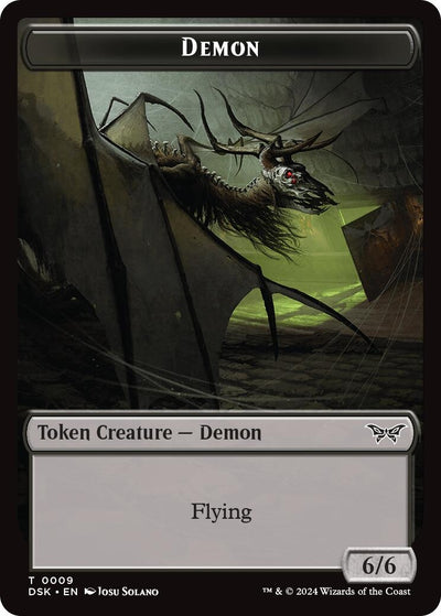 Demon Token (9) (Duskmourn: House of Horror)