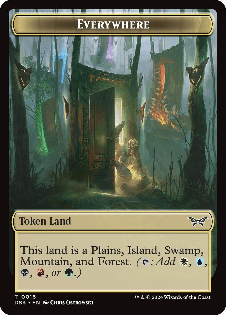 Everywhere Token (16) (Duskmourn: House of Horror)