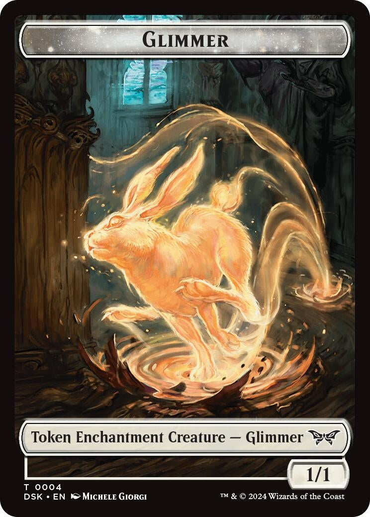 Glimmer Token (4) (Duskmourn: House of Horror)