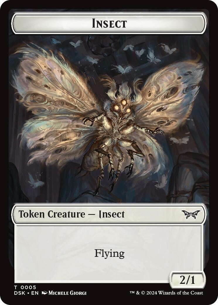 Insect (0005) Token (5) (Duskmourn: House of Horror)