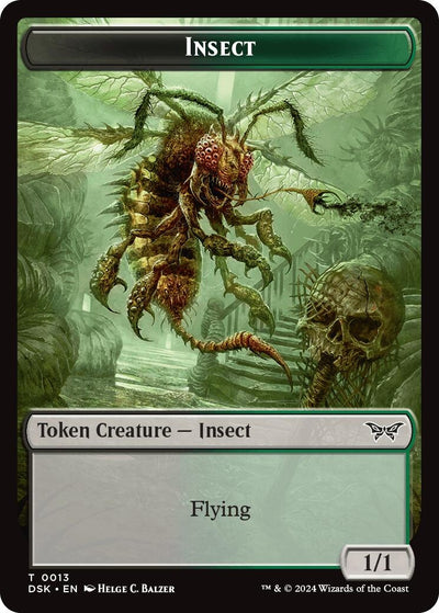 Insect (0013) Token (13) (Duskmourn: House of Horror)