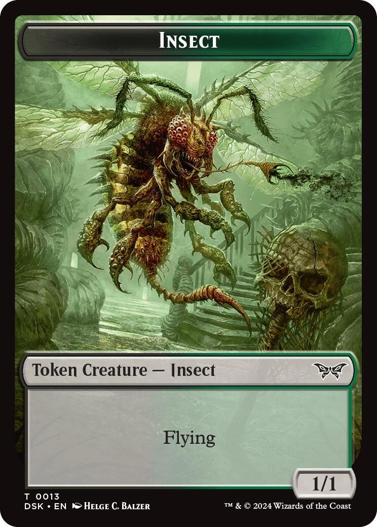 Insect (0013) Token (13) (Duskmourn: House of Horror)