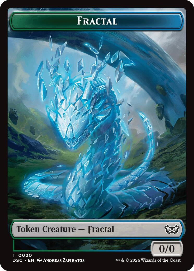 Fractal // Scarecrow Double-Sided Token (20 // 23) (Commander: Duskmourn: House of Horror)