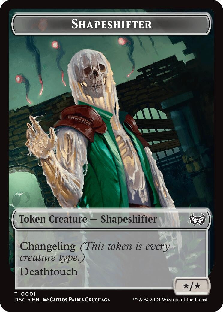 Shapeshifter // Insect (0022) Double-Sided Token (1 // 22) (Commander: Duskmourn: House of Horror)