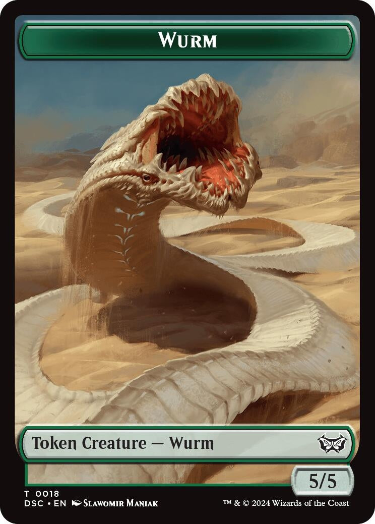 Image for Wurm (0018) // Fractal Double-Sided Token (18 // 20) - Magic: The Gathering