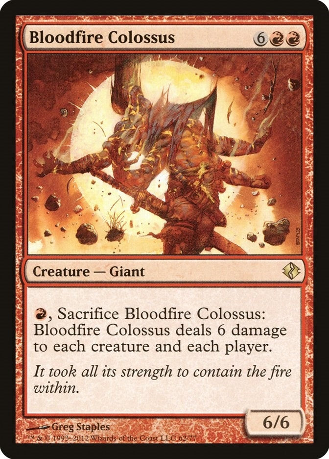 Bloodfire Colossus (62) (Duel Decks: Venser vs. Koth)