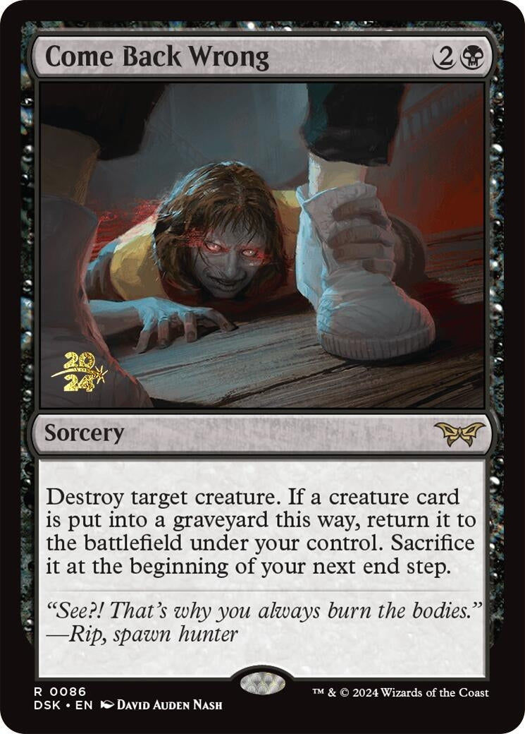 Come Back Wrong (0086) (86) (Prerelease Cards)