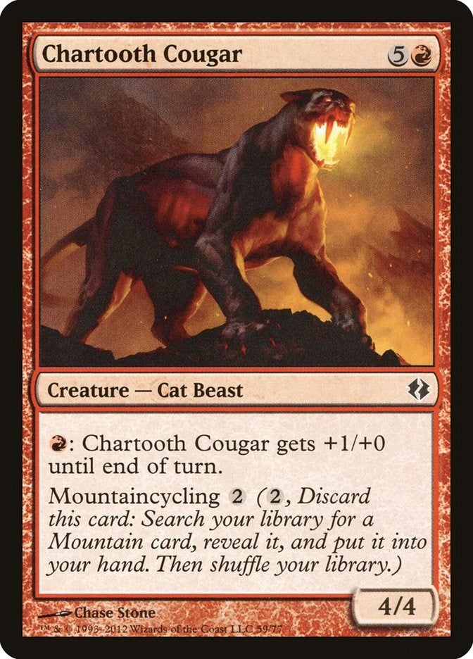 Chartooth Cougar (59) (Duel Decks: Venser vs. Koth)