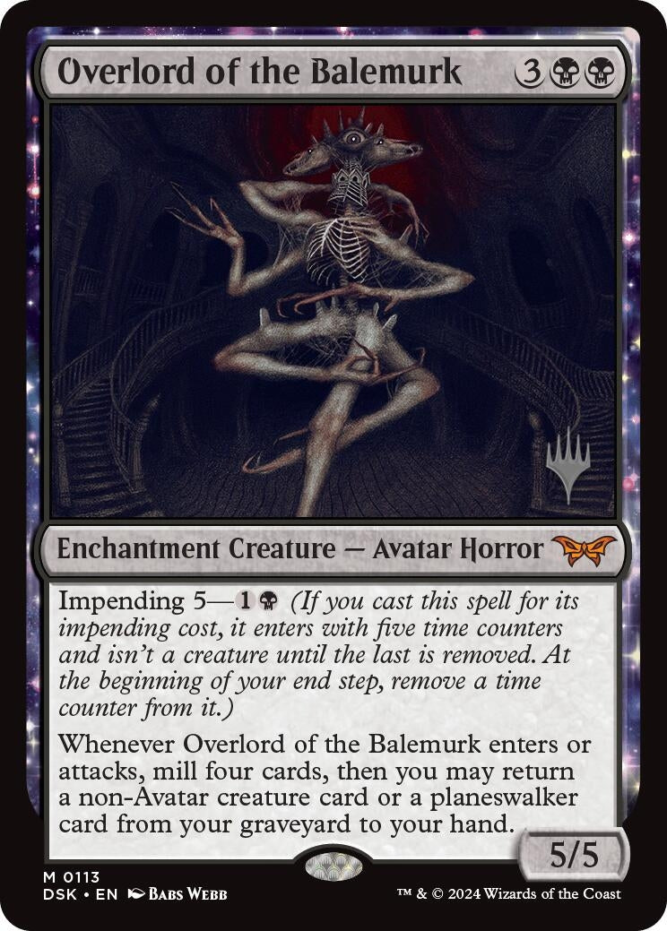 Overlord of the Balemurk (113) (Promo Pack: Duskmourn: House of Horror)