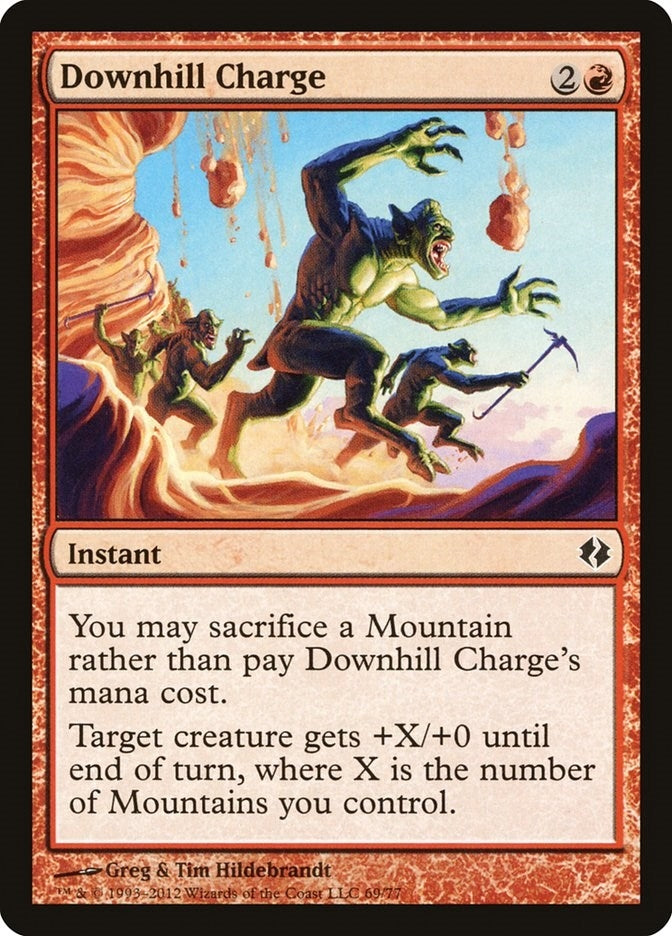 Downhill Charge (69) (Duel Decks: Venser vs. Koth)