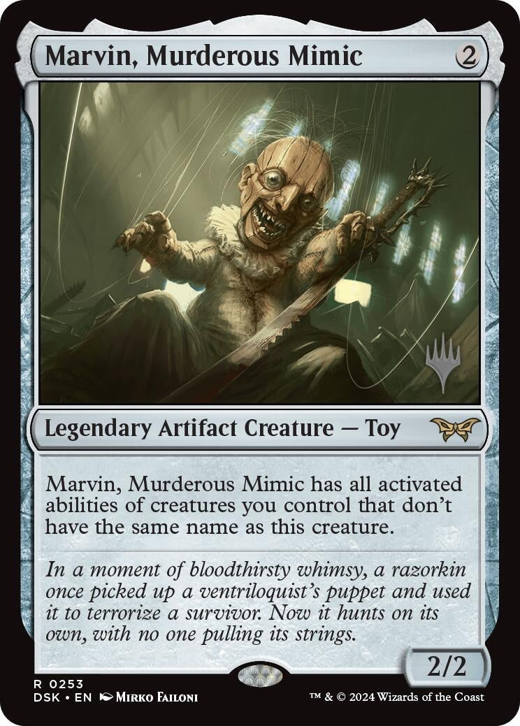 Marvin, Murderous Mimic (253) (Promo Pack: Duskmourn: House of Horror)