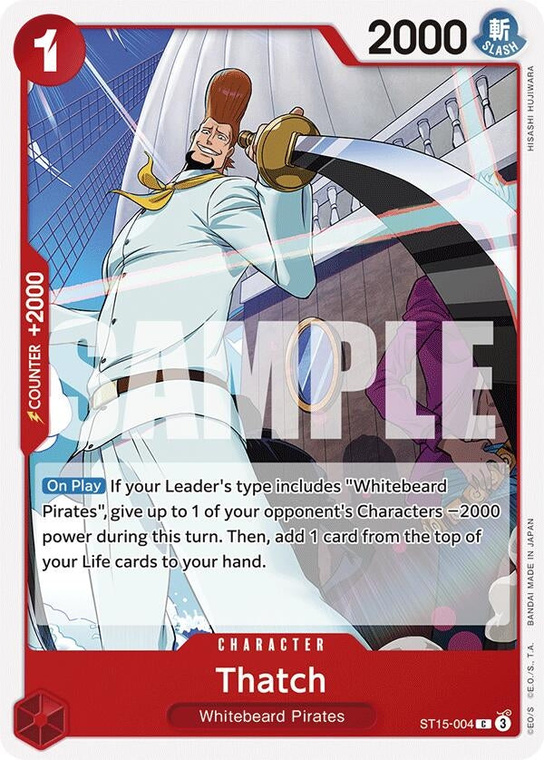 Image for Thatch (ST15-004) (Starter Deck 15: RED Edward.Newgate) - One Piece Card Game