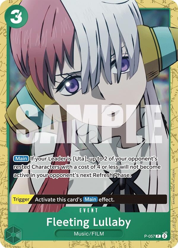 Image for Fleeting Lullaby (P-057) (Starter Deck 16: GREEN Uta) - One Piece Card Game