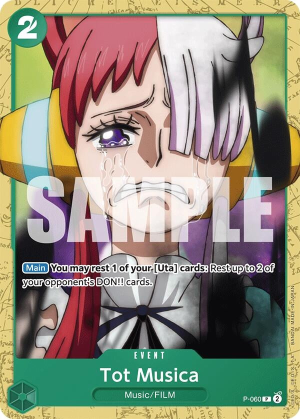 Image for Tot Musica (P-060) (Starter Deck 16: GREEN Uta) - One Piece Card Game