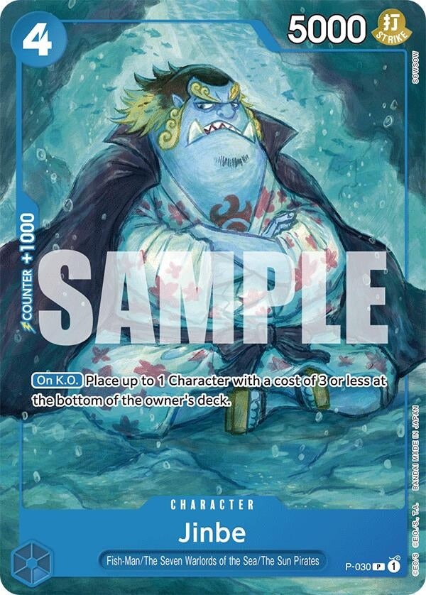 Image for Jinbe (P-030) (Starter Deck 17: BLUE Donquixote Doflamingo) - One Piece Card Game