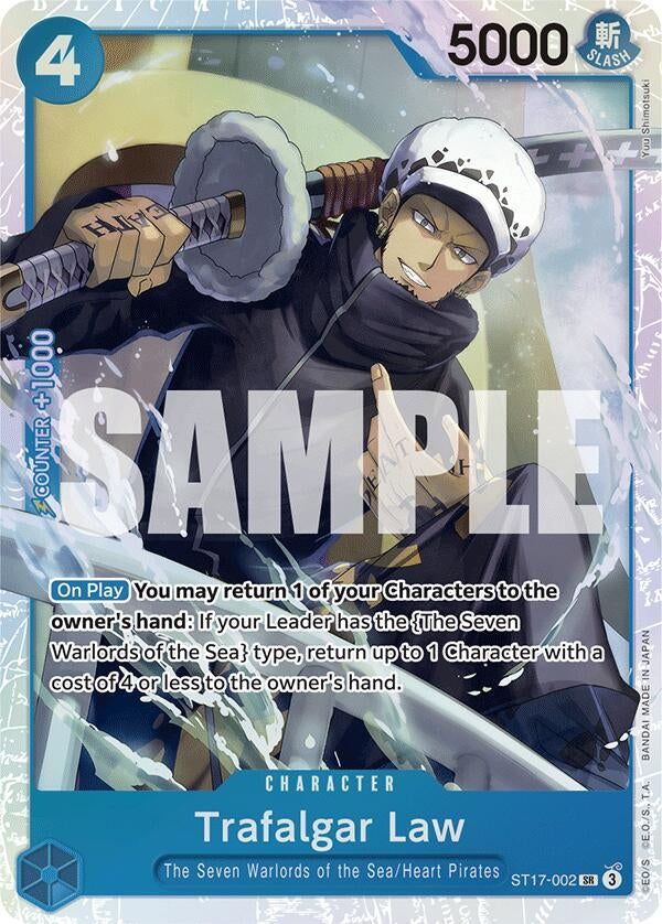 Image for Trafalgar Law (ST17-002) (ST17-002) (Starter Deck 17: BLUE Donquixote Doflamingo) - One Piece Card Game