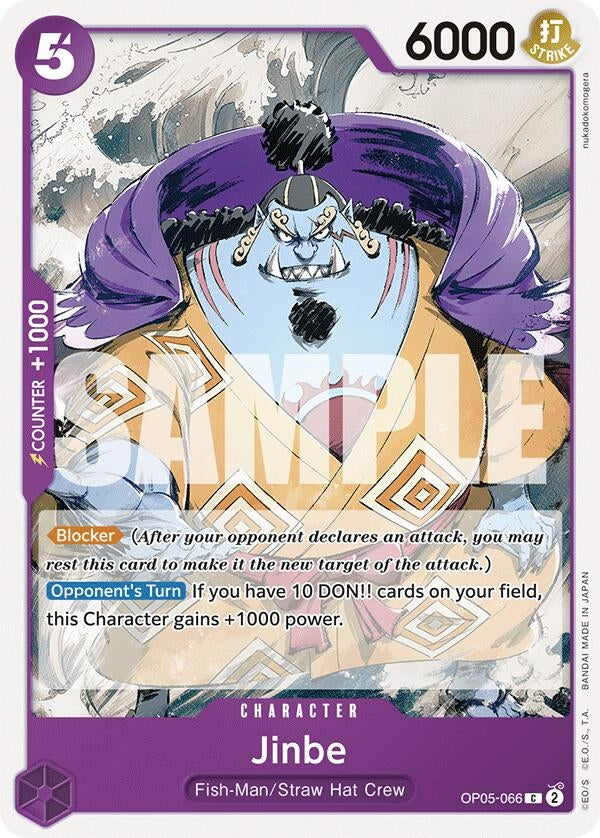 Image for Jinbe (OP05-066) (Starter Deck 18: PURPLE Monkey.D.Luffy) - One Piece Card Game