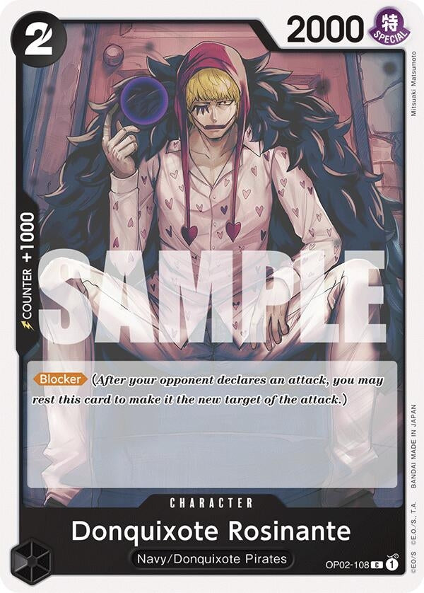 Image for Donquixote Rosinante (OP02-108) (Starter Deck 19: BLACK Smoker) - One Piece Card Game