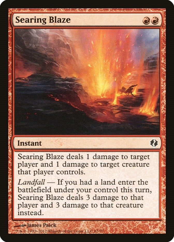 Searing Blaze (67) (Duel Decks: Venser vs. Koth)