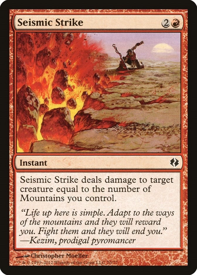Seismic Strike (70) (Duel Decks: Venser vs. Koth)