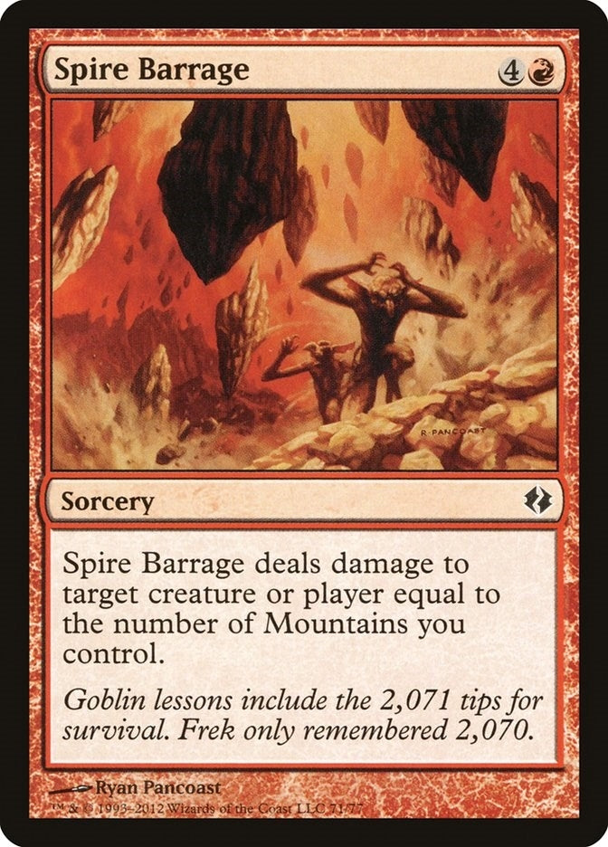 Spire Barrage (71) (Duel Decks: Venser vs. Koth)