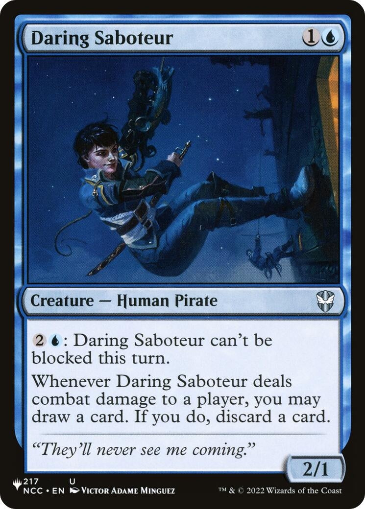 Daring Saboteur (217/093) (The List Reprints)