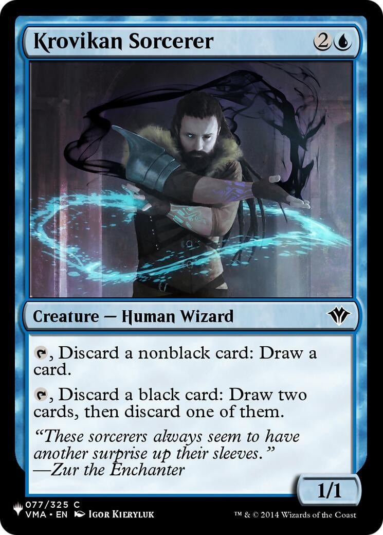 Krovikan Sorcerer (077/325) (The List Reprints)