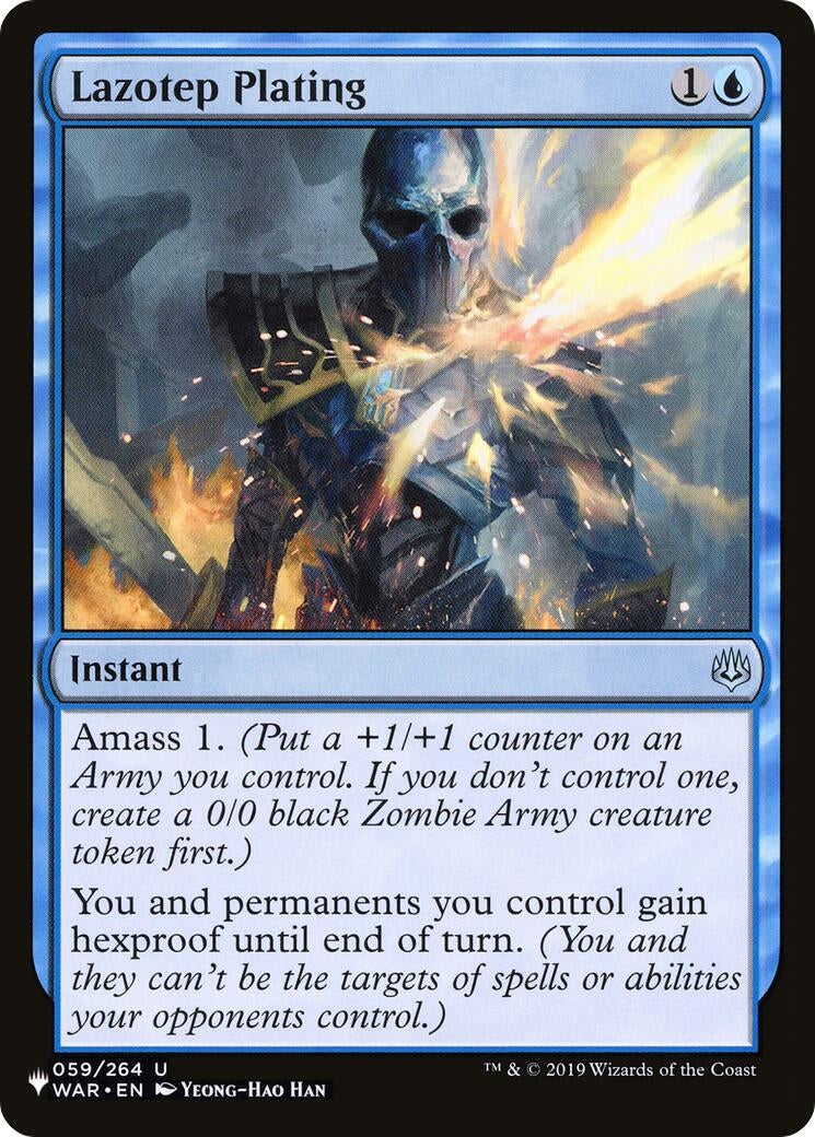 Image for Lazotep Plating (059/264) (The List Reprints) - Magic: The Gathering