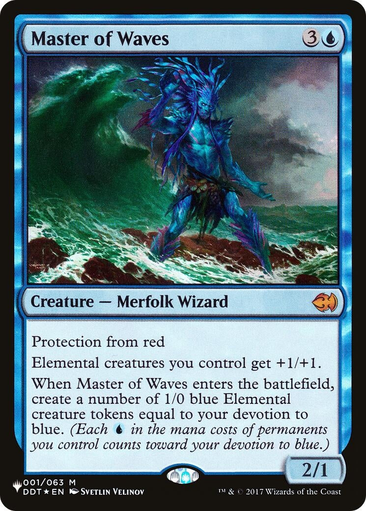 Image for Master of Waves (001/063) (The List Reprints) - Magic: The Gathering