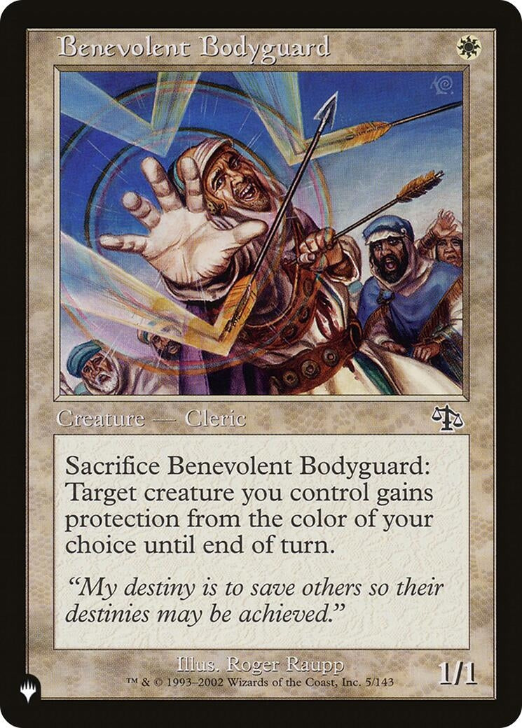 Benevolent Bodyguard (5/143) (The List Reprints)