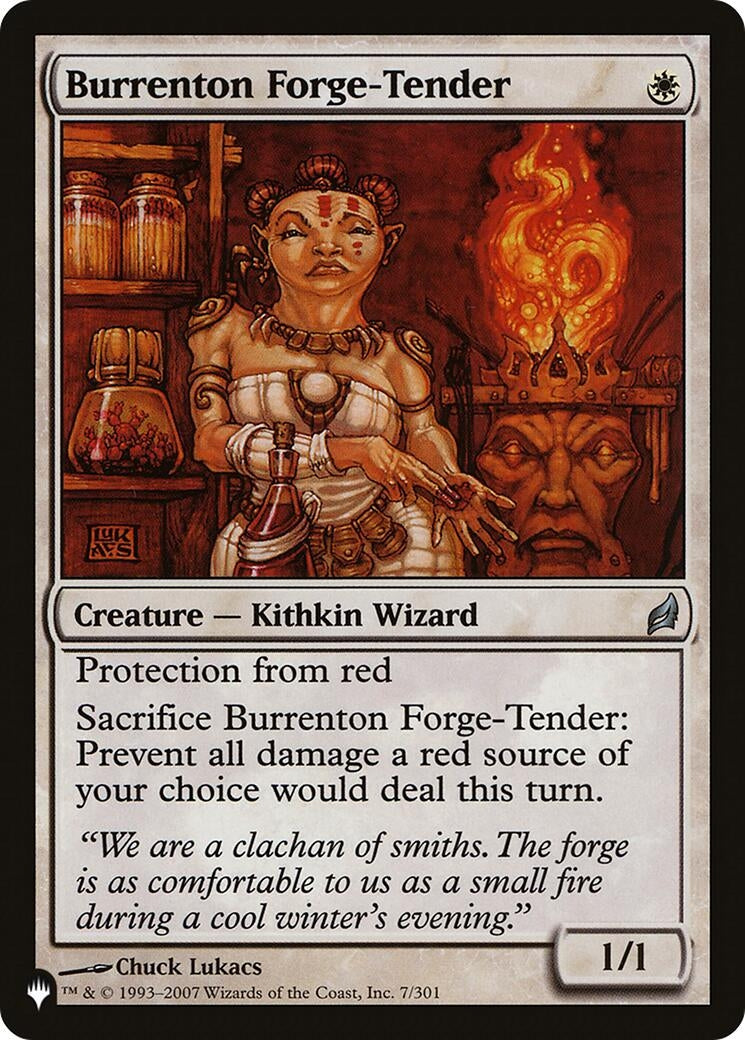 Burrenton Forge-Tender (7/301) (The List Reprints)