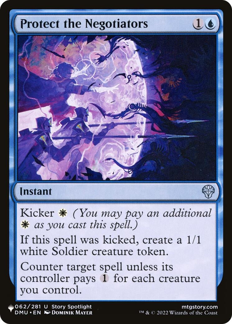 Image for Protect the Negotiators (062/281) (The List Reprints) - Magic: The Gathering