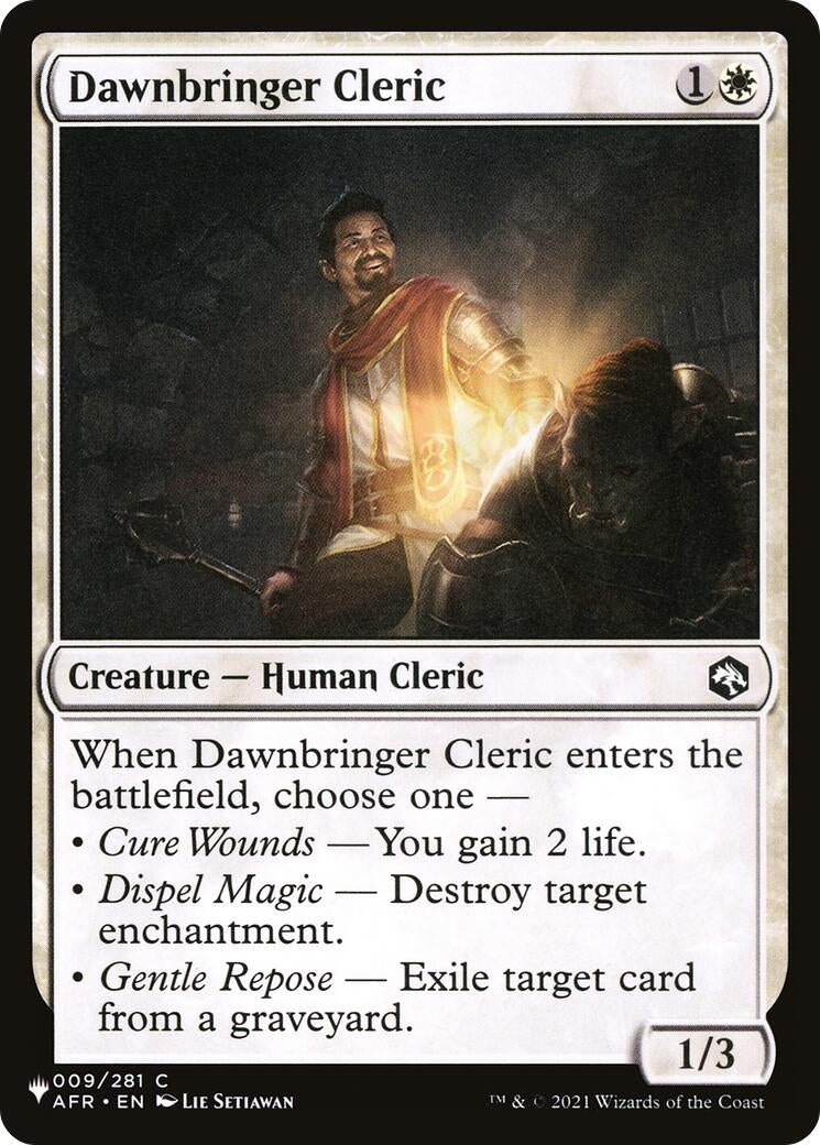 Dawnbringer Cleric (009/281) (The List Reprints)