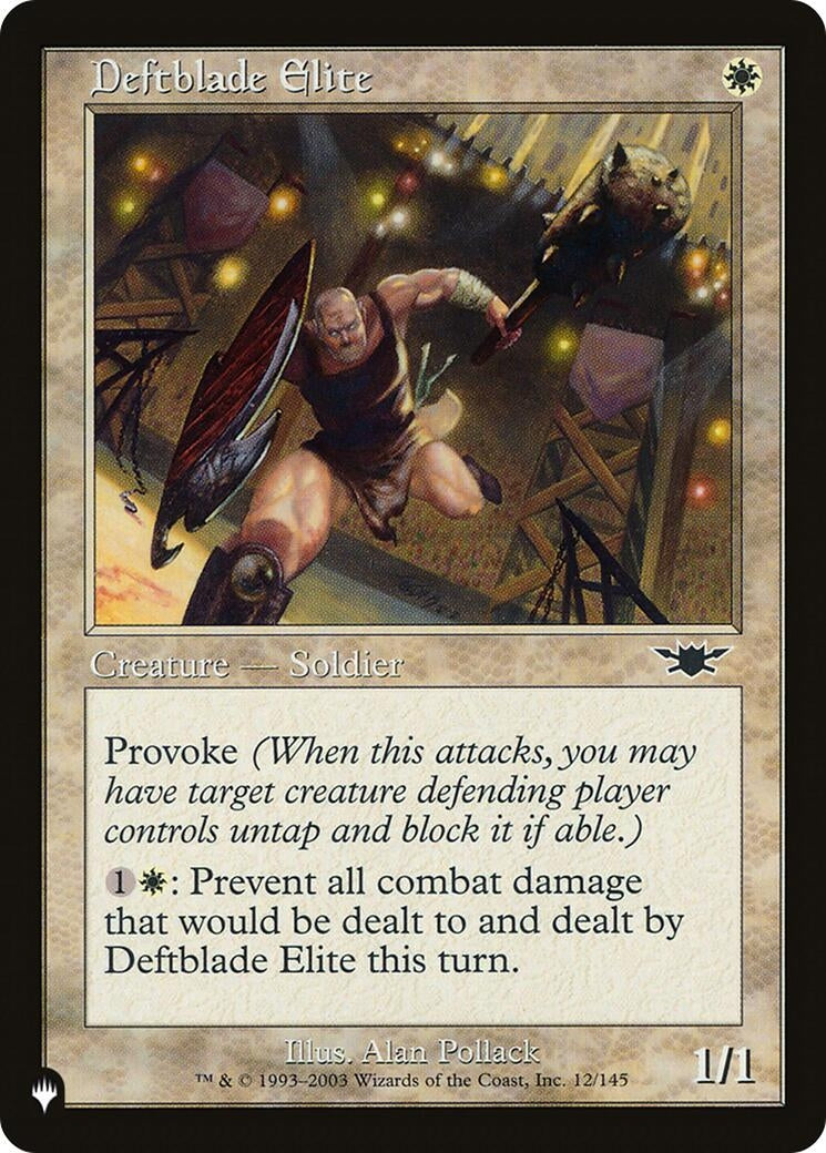 Deftblade Elite (12/145) (The List Reprints)