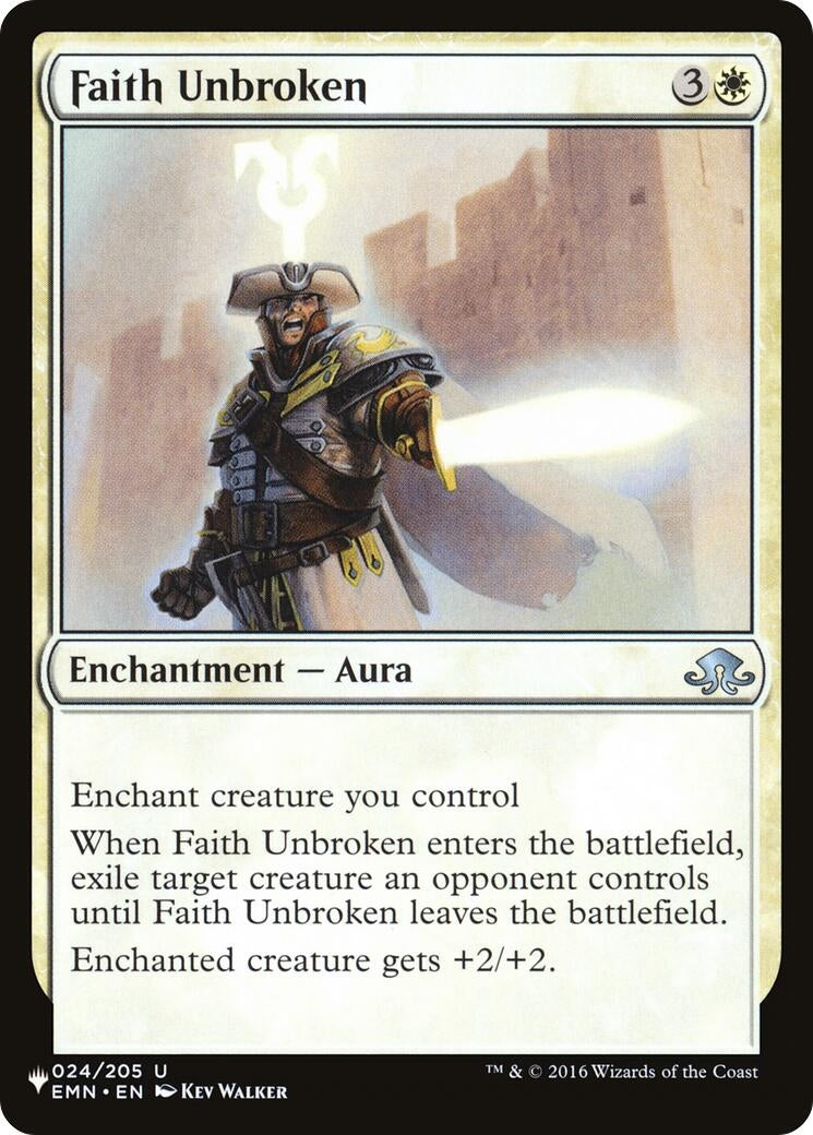 Faith Unbroken (024/205) (The List Reprints)