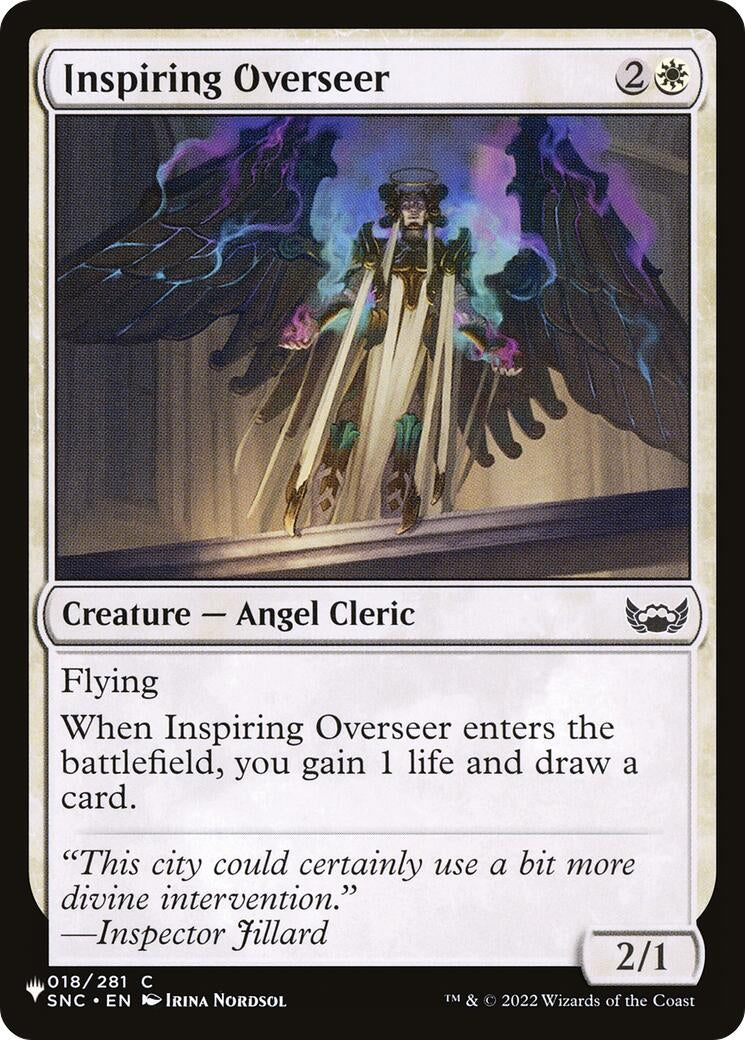 Image for Inspiring Overseer (018/281) (The List Reprints) - Magic: The Gathering