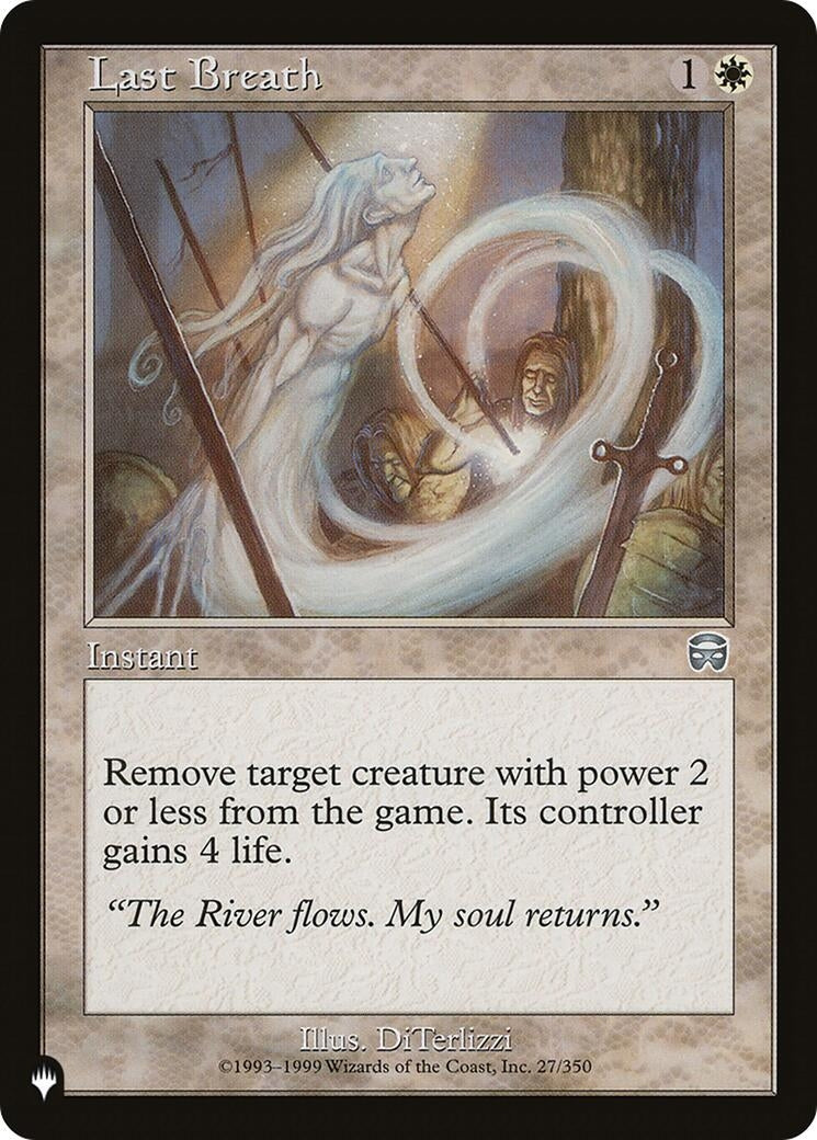 Last Breath (27/350) (The List Reprints)