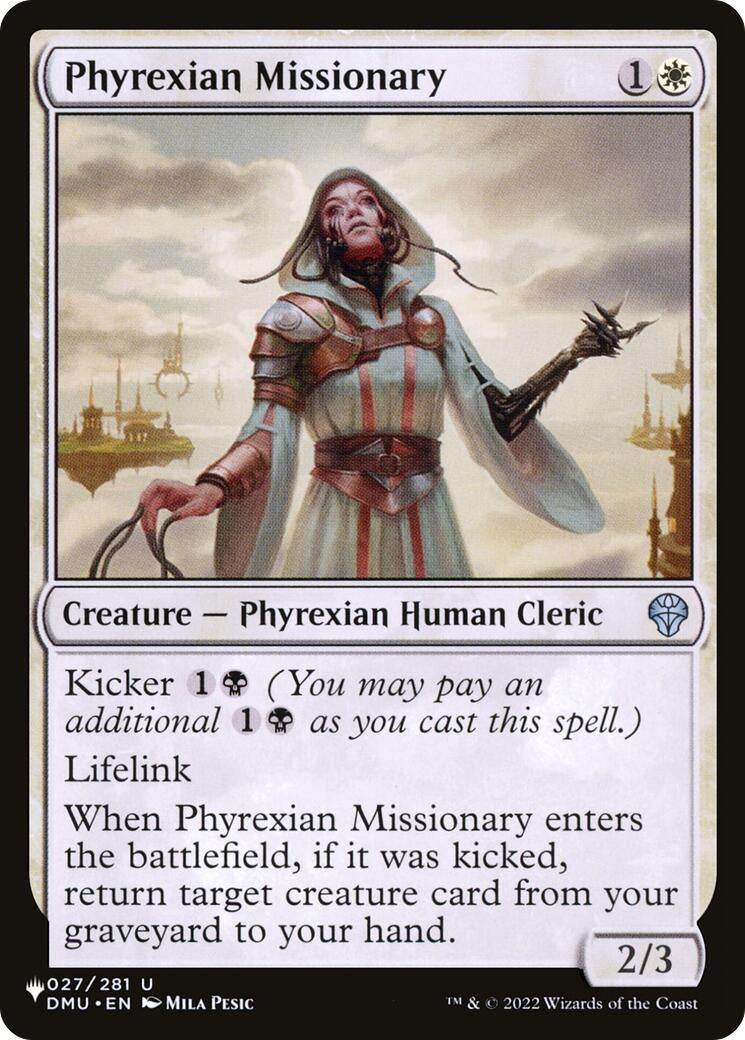 Phyrexian Missionary (027/281) (The List Reprints)